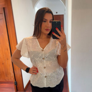 Blusa Bodado Inglês